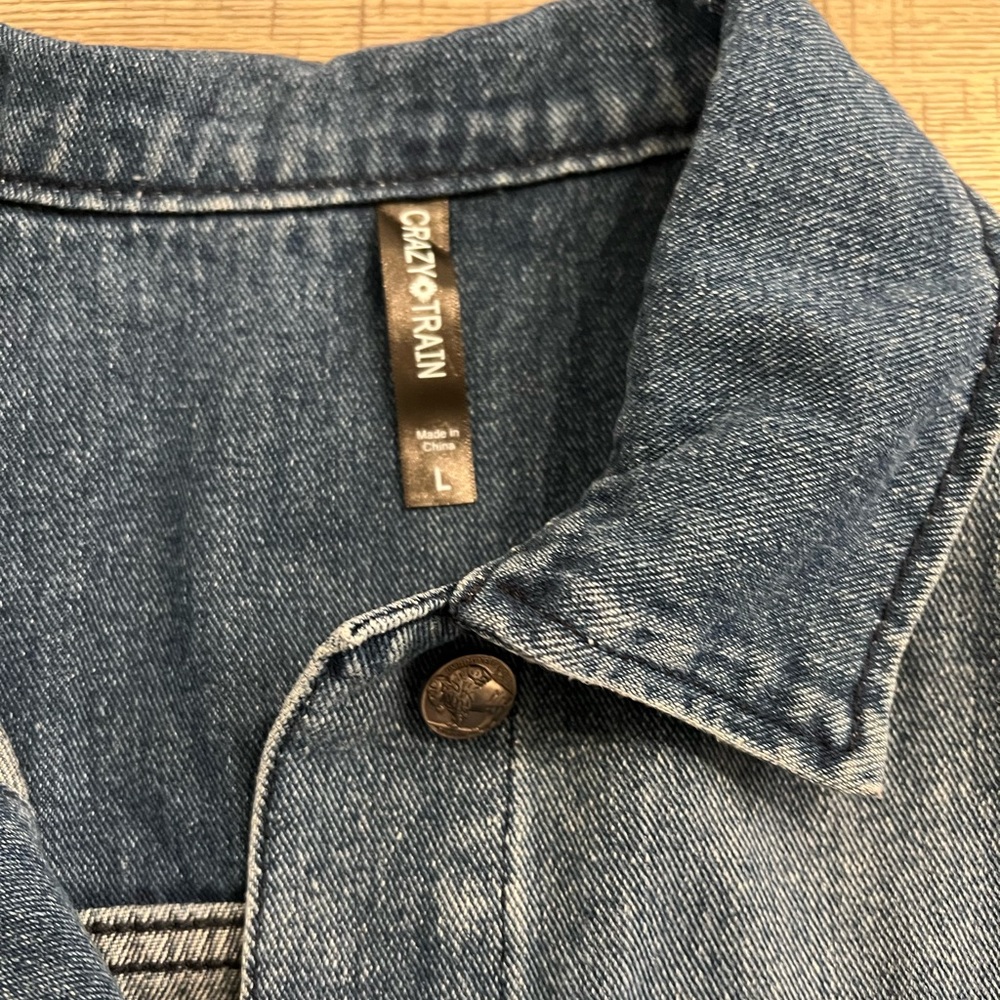 Crazy Train Denim Jean Jacket